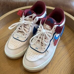 Nike Women’s Red and Blue Sneakers